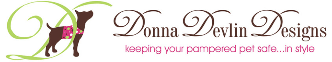 Donna Devlin Designs Tracheal Trauma Prevention Designer Dog Collars, Walking Vests, Step In Harness and Leash and Complete Designer Sets For Your Pampered Pets